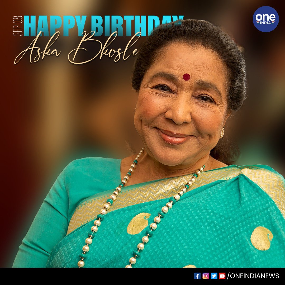 Here\s wishing the legendary singer Asha Bhosle, a very Happy Birthday   