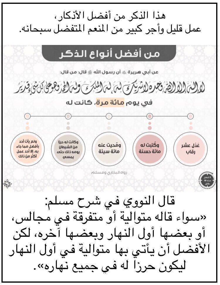 أفضل أنواع الذكر