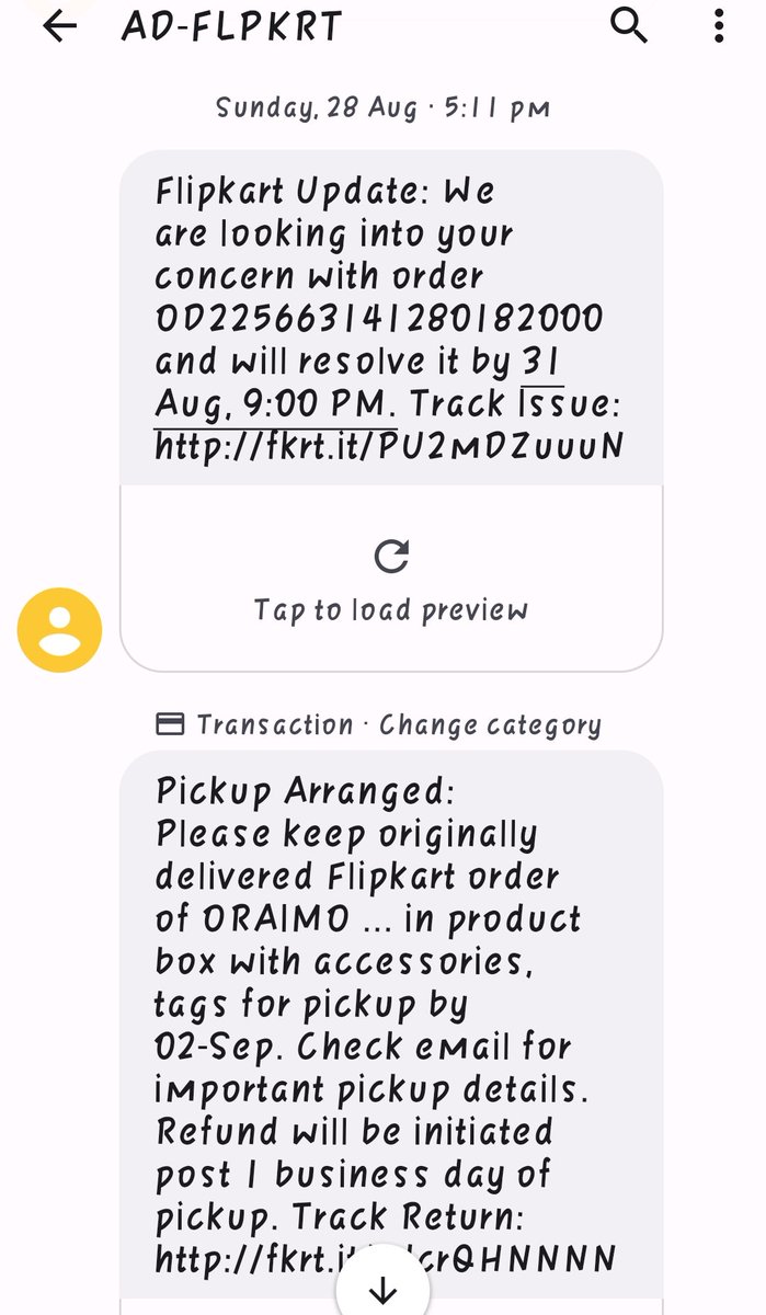 IngitChopra's tweet photo. @flipkart_tech @Flipkart @FlipkartSellers 
Dear Flipkart Team,
V trust u but facing very bad exp with my rcnt Oraimo prd.
Ret req hs ben rsd lst 10 dys bak no 1 cme to collt d prd. Pls hlp on this.
Ordr Id OD225663141280182000 https://t.co/ZxW6apLyTA