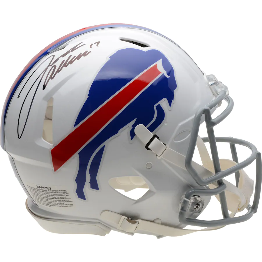 Special #Giveaway for the Opening Game #Rams and #Bills for Thursday. Josh Allen signed helmet. One of a kind. #BillsMafia #NFL #NFLTwitter #FantasyFootball #BUFvsLAR  
🦬Follow <a href="/nflrums/">NFL Rumors</a> Like and RT
🦬 Extra entry for following our IG instagram.com/nflrums/