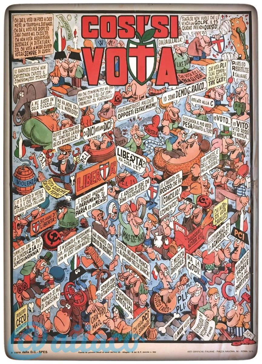 Buongiorno #Jacofollowers

Questo è un manifesto elettorale degno di nota.
[Jac nel 1975]

#Jacovitti #humour #comics #nosense #ElezioniPolitiche2022 #7settembre