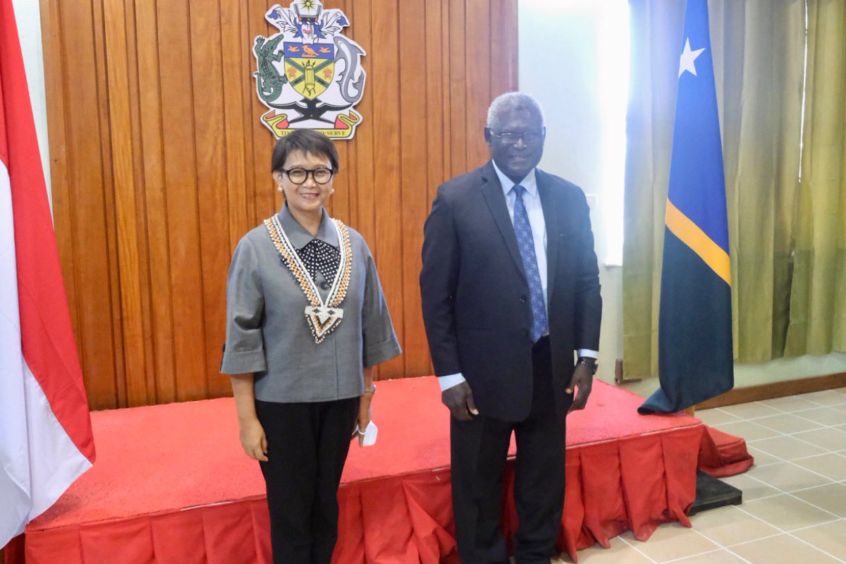 Thank you PM Manasseh Sogavare for the warm welcome (07/09) and for the important discussion on strengthening 🇮🇩🇸🇧 cooperation and partnership in the region, based on the priciples of mutual benefit and mutual respect towards territorial integrity and sovereignty.