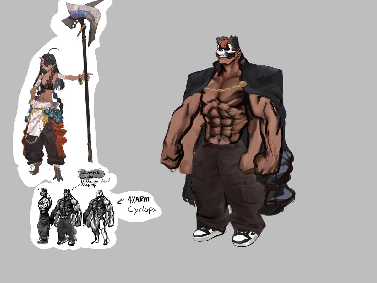 Jabzeeart's tweet photo. Zombie Cyclopes Concept https://t.co/saOmFoMD4I