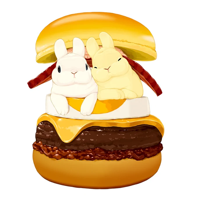 なかよし月見バーガー(こく旨 すき焼き月見) 