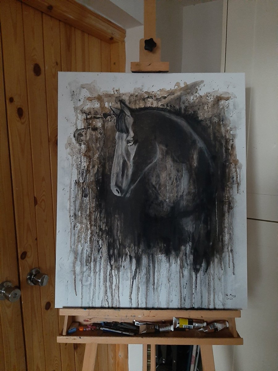 NatMoss2's tweet photo. 'Salt Of The Earth'

Mud painting on canvas 😊
I painted this painting on canvas using mud from my back garden
#mud  #soil  #earth  #naturalmaterials  #nature  #horses  #horseart  #abstractart  #painting #artistlife  #newwork https://t.co/aEvSzEtLN1