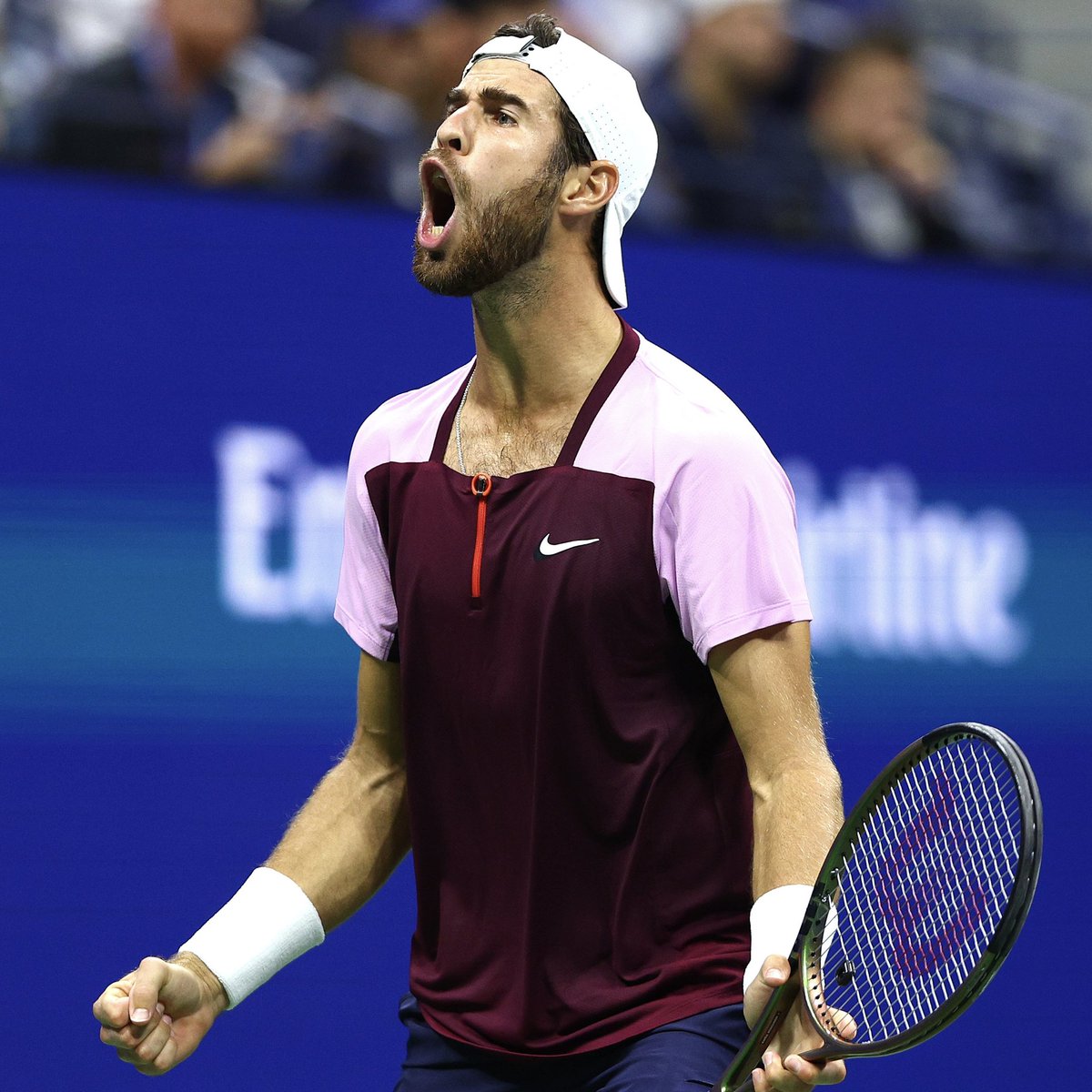 ATP Tour (@atptour) on Twitter photo Through to his first career Grand Slam SEMI-FINAL 👏
<a href="/karenkhachanov/">Karen Khachanov</a> fends off Kyrgios 7-5, 4-6, 7-5, 6-7(3), 6-4.
<a href="/usopen/">US Open Tennis</a> | #USOpen Through to his first career Grand Slam SEMI-FINAL 👏
<a href="/karenkhachanov/">Karen Khachanov</a> fends off Kyrgios 7-5, 4-6, 7-5, 6-7(3), 6-4.
<a href="/usopen/">US Open Tennis</a> | #USOpen