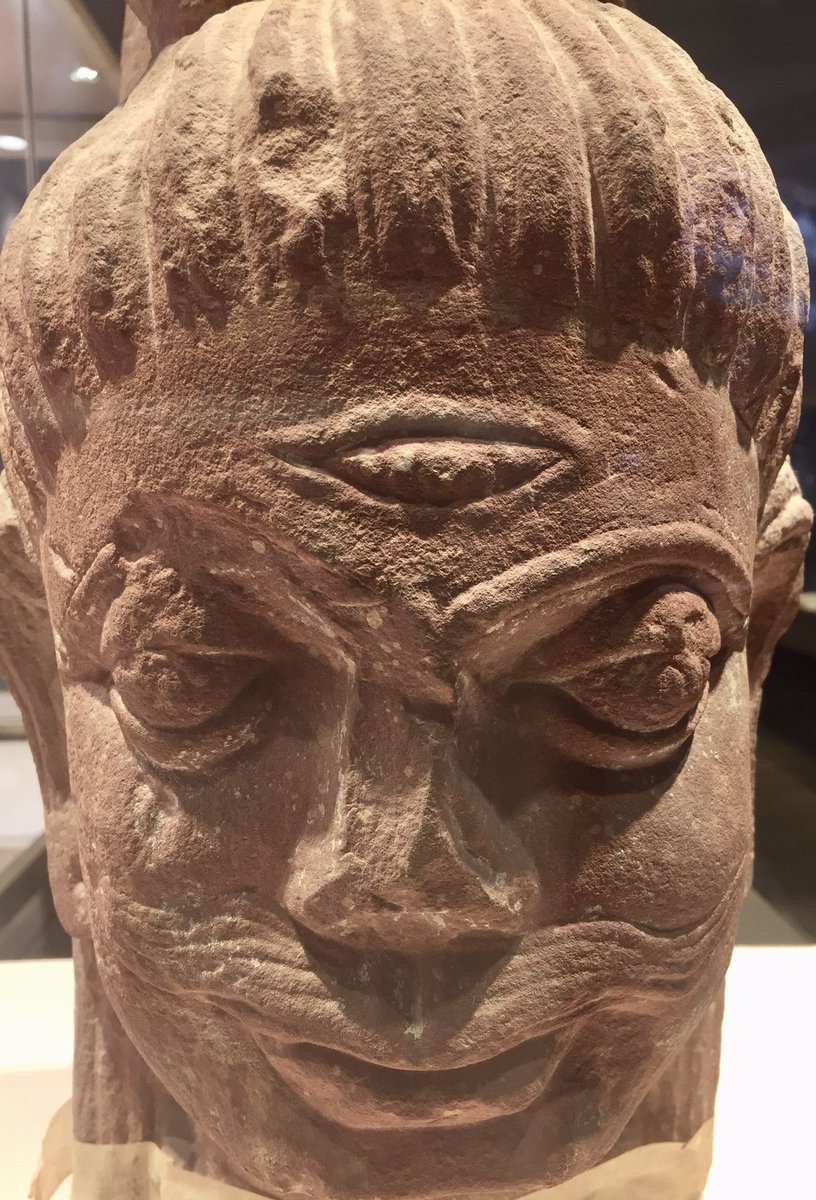 BishtLokinder's tweet photo. Face of #Shiva on a #Shivling; 3rd c CE, #Gupta period; Found in Aring, Mathura; Now at #MathuraMuseum; https://t.co/9Qlphy8j7W