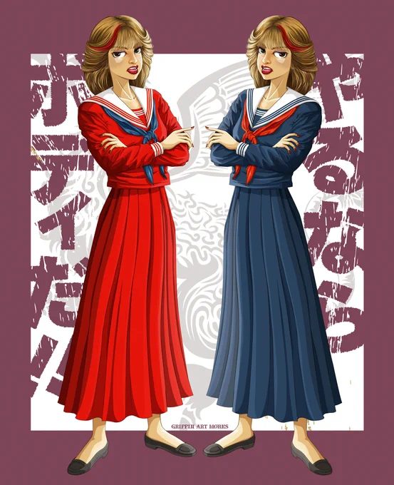 #あなたのセーラー服をみせてください 最近セーラー服のJK見かけなくなりましたね。#イラスト  #再掲 #Illustrations 