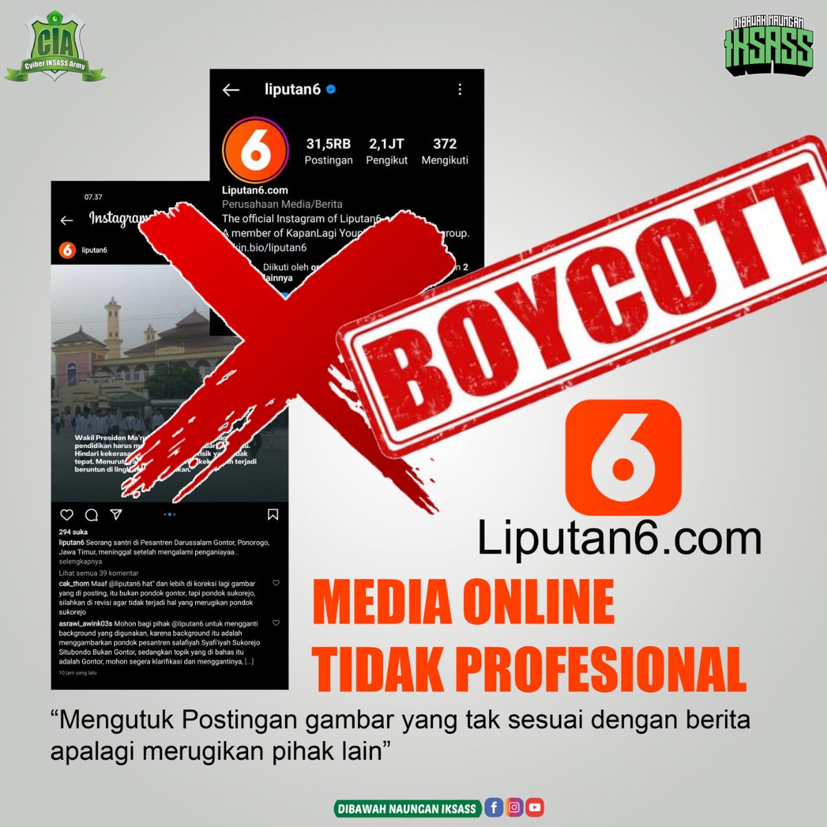 AgenRHS's tweet photo. @mohmahfudmd @GunRomli @DHumaspolri 
Beginilah hasil kerja dari tangan² yang tidak profesional, sehingga merugikan pihak lain dan blunder. 
Tolong @liputan6dotcom @Liputan6SCTV di revisi kembali. https://t.co/6toz6He5rg