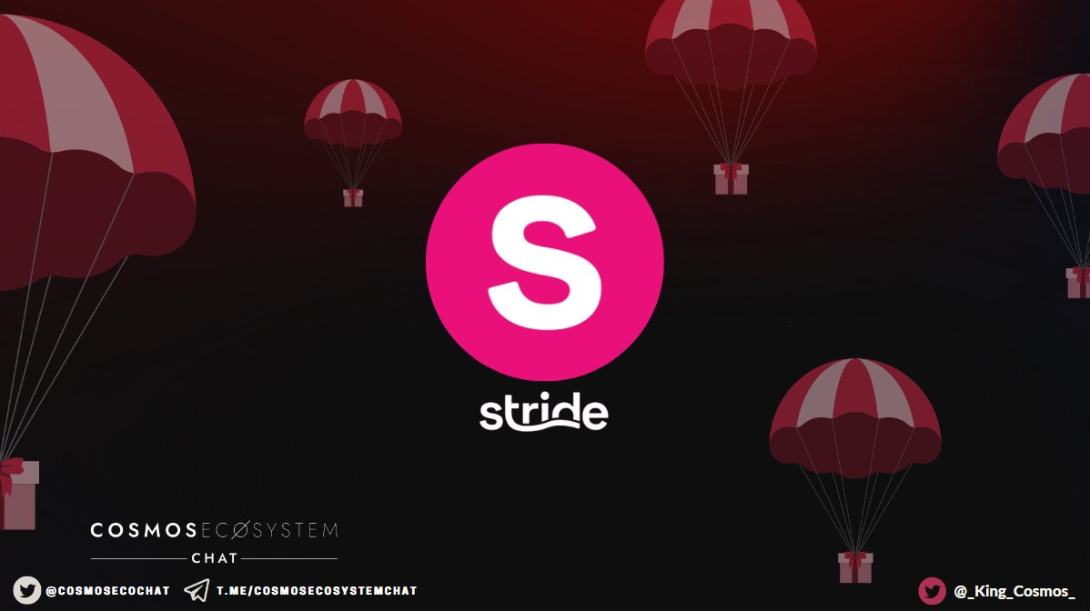 CosmosEcoChat's tweet photo. $STRD Airdrop Staking Requirements:
$ATOM
🔸10
🔶4200

$OSMO
🔸85
🔶43000

$JUNO
🔸16
🔶8300

Tasks:
⭕️20% of the airdrop is granted freely

⭕️The next 20% is granted by staking the first 20%

⭕️The final 60% is granted by depositing any amount of ATOM with Stride to mint stATOM https://t.co/ycEruvTLjA