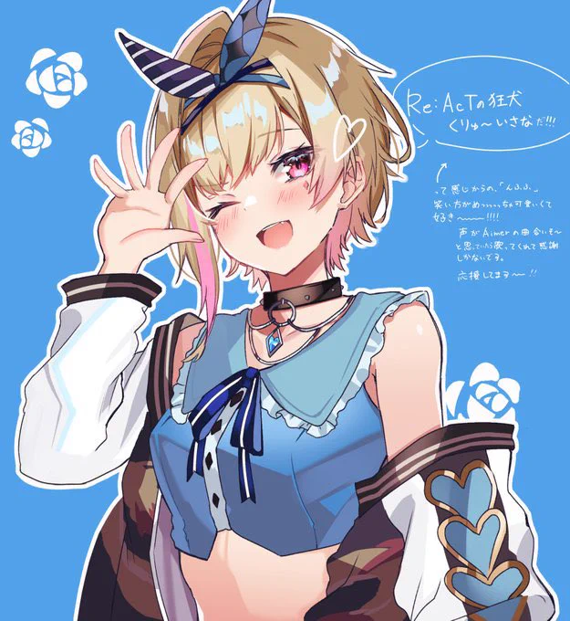 【お仕事宣伝】大変遅ればせながら、この度所属紅龍イサナさん( )のキービジュアル担当させていただきました!カラスBTK先生作のつよつよなご尊顔と素敵な歌声の持ち主です!どうぞよろしくお願いいたします〜!※2枚目はただのファンアートです#紅龍特攻絵 