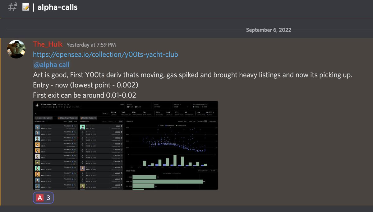 <a href="/Y00tsYC/">Y00tsyc</a> 
Avengers did not fade the Y00ts Yacht Club.
Already x40 since the call, wen x100? 🤔
Don't sleep on us.

#nft #nfts #NFTCommunity #NFTcollections  #alpha #eth #opensea