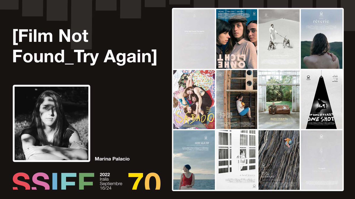 #70SSIFF Exposición 🖼️ La cineasta y artista <a href="/marinapbur/">Marina Palacio</a> presenta [Film Not Found_Try Again], proyecto fotográfico con retratos de personas de diferentes departamentos del <a href="/sansebastianfes/">Donostia Zinemaldia - Festival de San Sebastián</a> o vinculadas al Festival

📍 <a href="/tabakalera/">Tabakalera</a>
🗓️ Hasta: 31 de octubre

🌐tinyurl.com/70SSIFF-Marina…