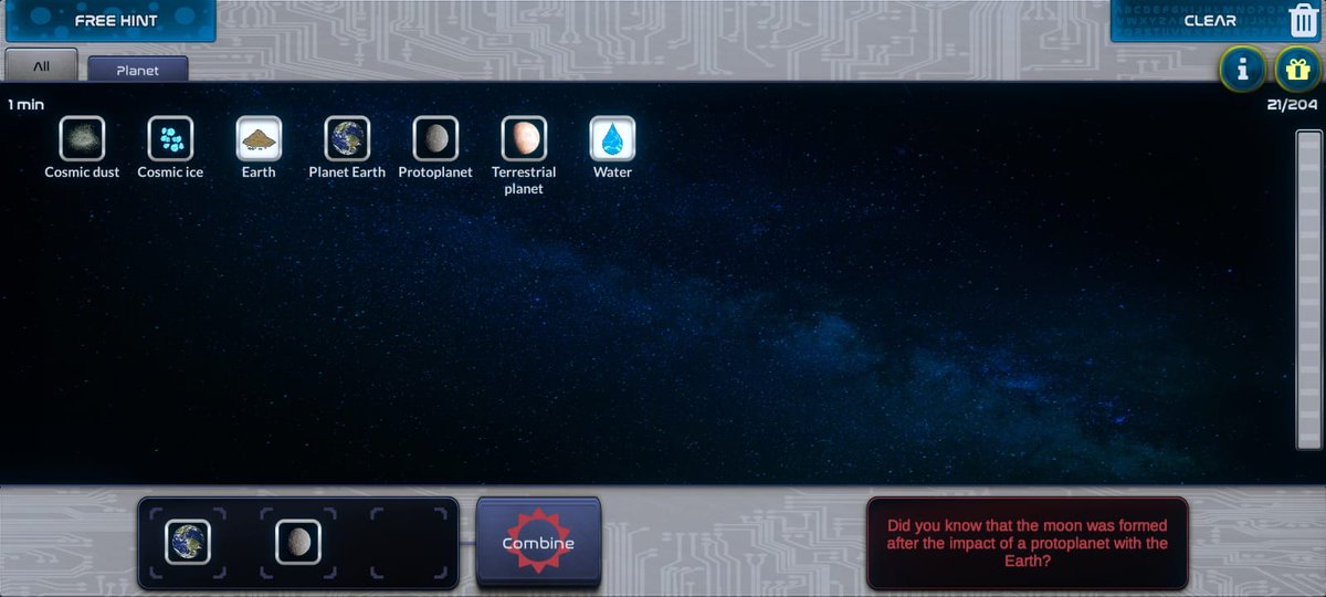 FisicaHistoria's tweet photo. 🎉⚡️Ya puedes jugar Element Craft gratis desde el Navegador, Windows, MacOs, Linux o Android!
#IndieGameDev #FreeGame #ItchIo #Unity2D #Alchemy #Alquimia #ESP #ENG 

https://t.co/NzcFVUURq0 https://t.co/MBkoOzLfgz