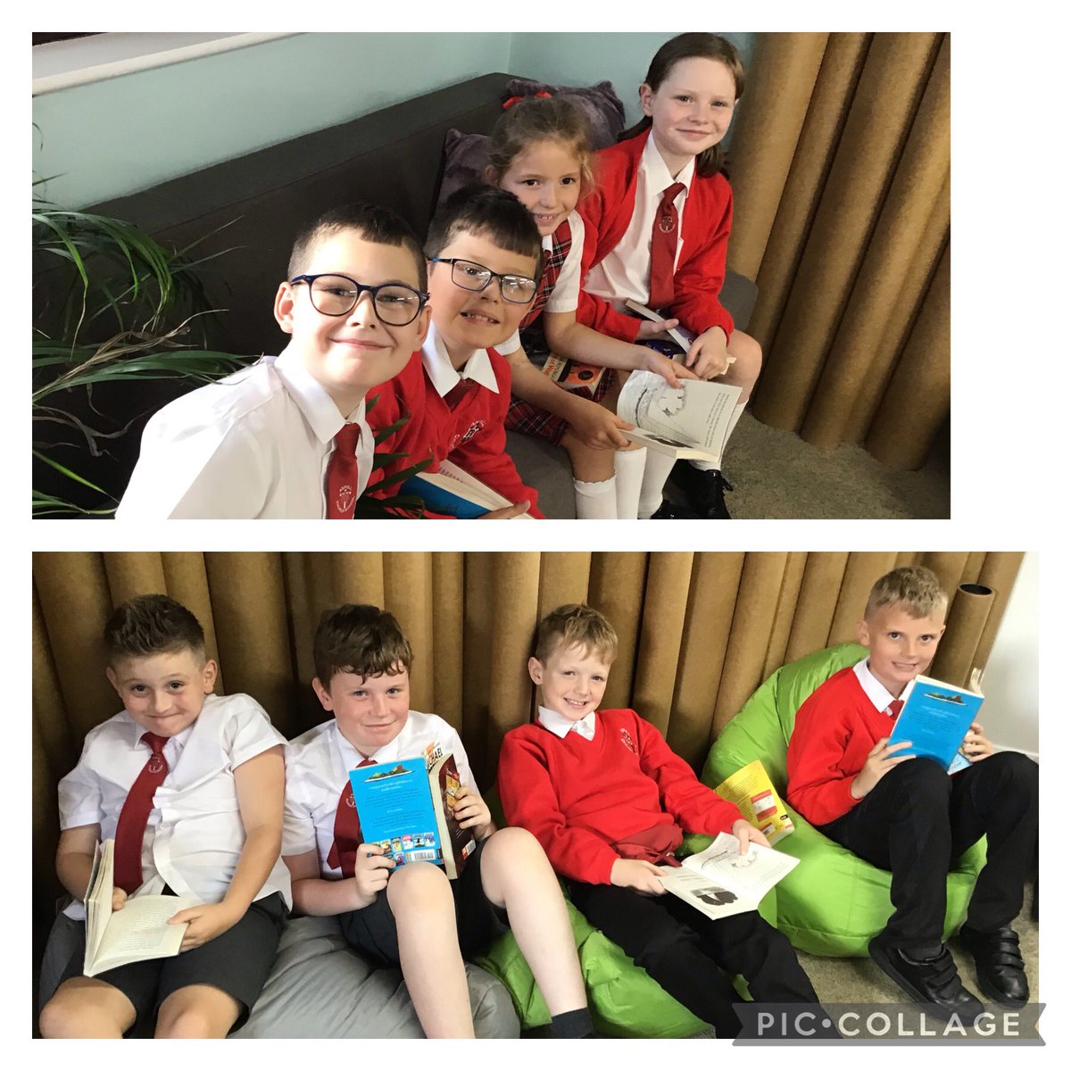 Yesterday we enjoyed the first chapter of our new class novel ‘Kensuke’s Kingdom’ sat in our new school nurture area. #acpsEnglish