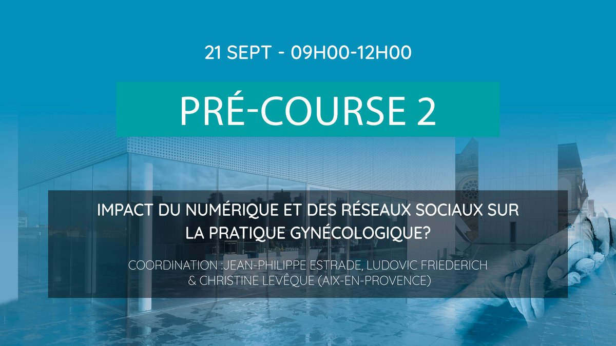 SCGP_officiel's tweet photo. #SCGP2022 : Rendez-vous le mercredi 21 septembre à 9h pour notre pré-course : « Impact du numérique et des réseaux sociaux sur la pratique #gynécologique »
Plus que quelques jours pour vous inscrire ➡ https://t.co/FzOBJsKD7P
#chirurgiepelvienne @FrHealthCare_EN @femmes2sante https://t.co/vmmLqWt10k