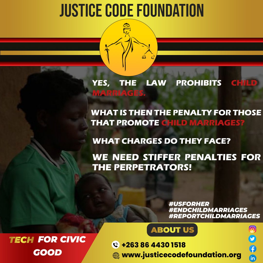 Justice_Code's tweet photo. #UsforHer #Reportchildmarriages #Endchildmarriages https://t.co/EbxYKHGPMN
