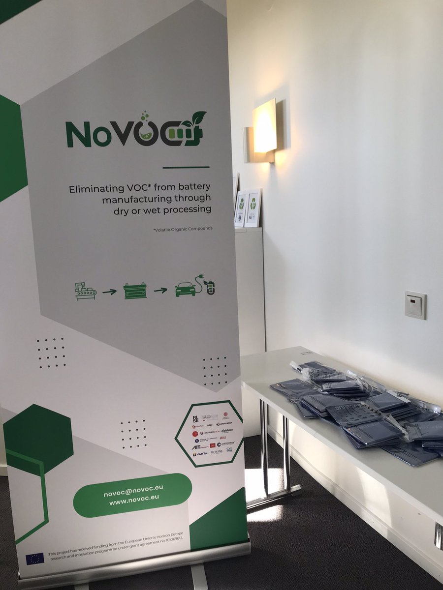 NoVOC_project's tweet photo. We kicked off our @NoVOC_project at the @RISEsweden premises in Stockholm with getting to know the expertises of our partners like @UU_University, @AITtomorrow2day, @Graphmatech, @kansaialtan, @CIDETEC_, @Talga_Ltd, @custom_cells, @VARTA_Micro, @tuBraunschweig and many more. https://t.co/j6xcZwA3PX