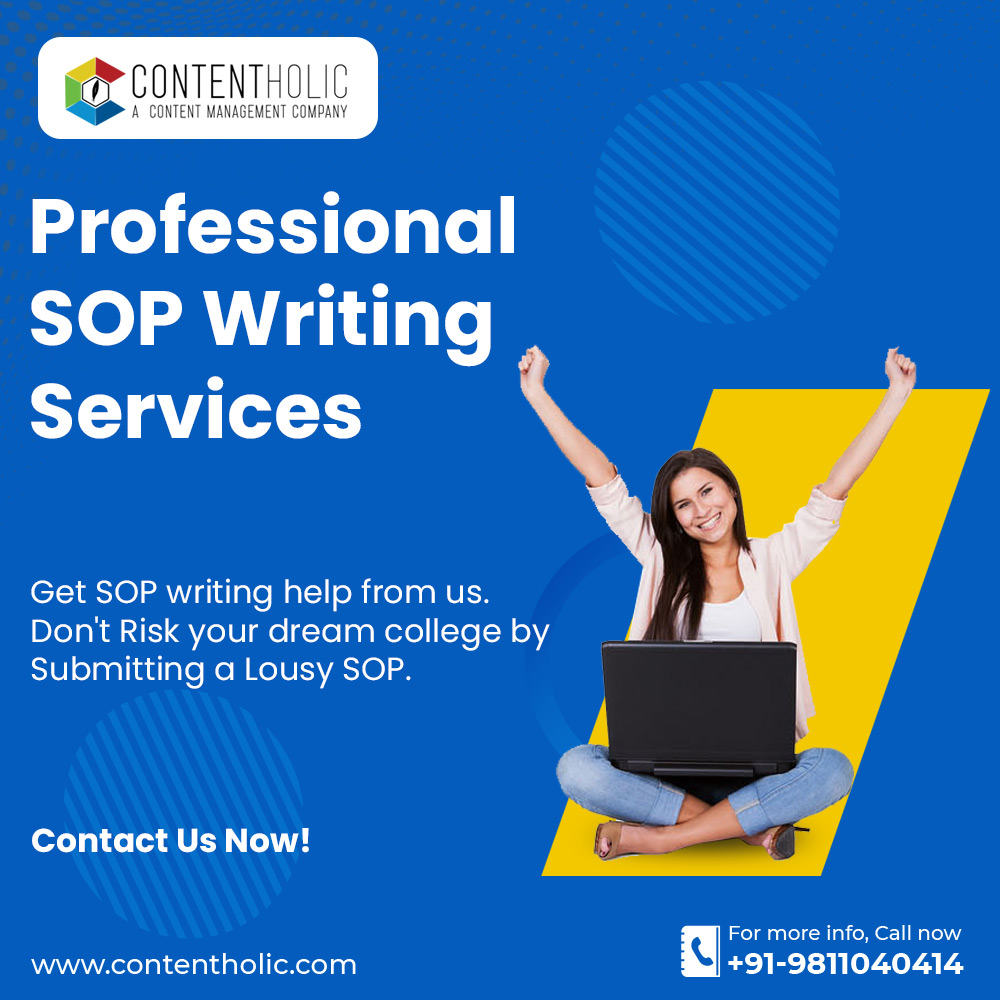 ContentHolic's tweet photo. Professional SOP Writing Services.
Get SOP writing help from us. Don't risk your dream college by submitting a Lousy SOP.
Contact us to get started +91-9811040414
#contentholic #expertwriter #sopwriter #sopservice #sopwritingservices #studyabroad #professionalsopservices https://t.co/0Jinw96g7U