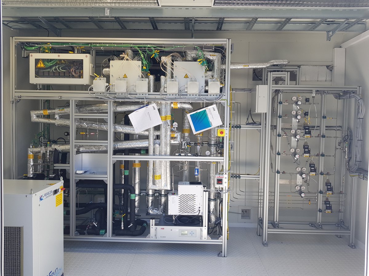 INERATEC_global's tweet photo. Smooth commissioning of the production of sustainable carbon black - IC as a pioneer in the production of the CO2-negative high tech material “carbon black”. At the North Campus of @KITKarlsruhe we are currently running a campaign in the #NECOC research project. https://t.co/H2S0bNNKFi