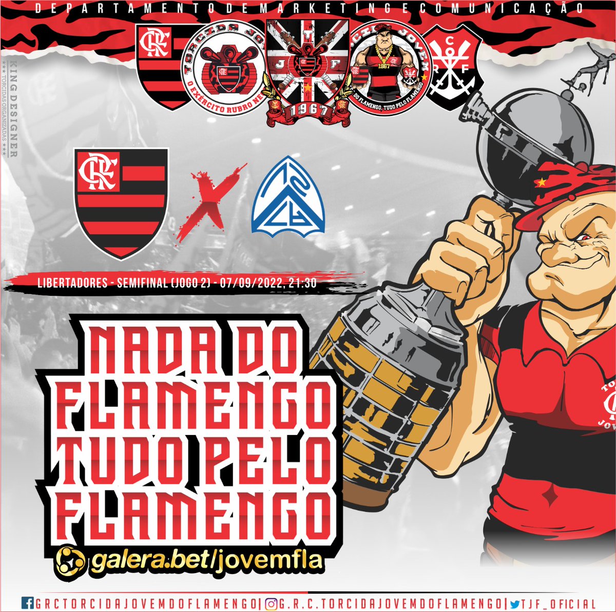 tjf_oficial's tweet photo. Hoje tem SemiFinal da Libertadores...

" Avante Companheiros ..." 

@Flamengo https://t.co/CPPiTBNssn