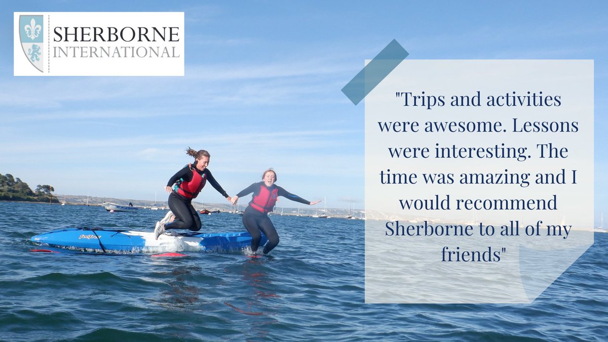 SherborneInter's tweet photo. We're thrilled to receive great feedback from this year's short courses students. What a fantastic comment! 
#sherborneinternational #studyabroad #summerschools https://t.co/K4I2iseev1