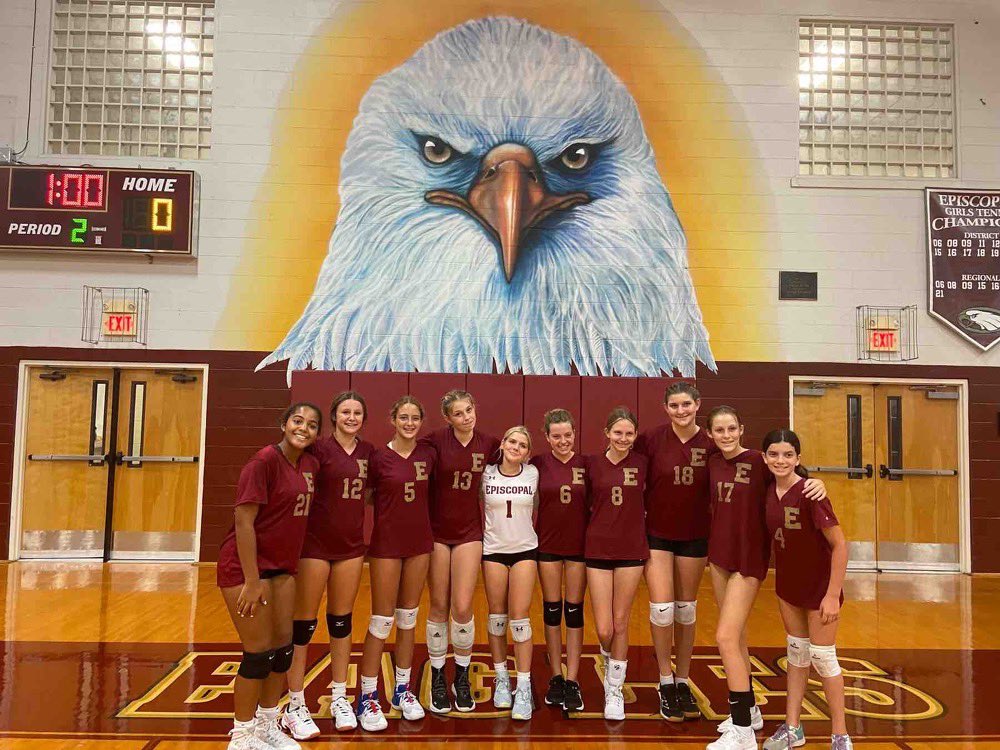 EpiscopalEagles's tweet photo. IMSC and Gold volleyball teams with wins over Trinity tonight! Great job ladies 🦅 https://t.co/Y5TarZ5Dkp