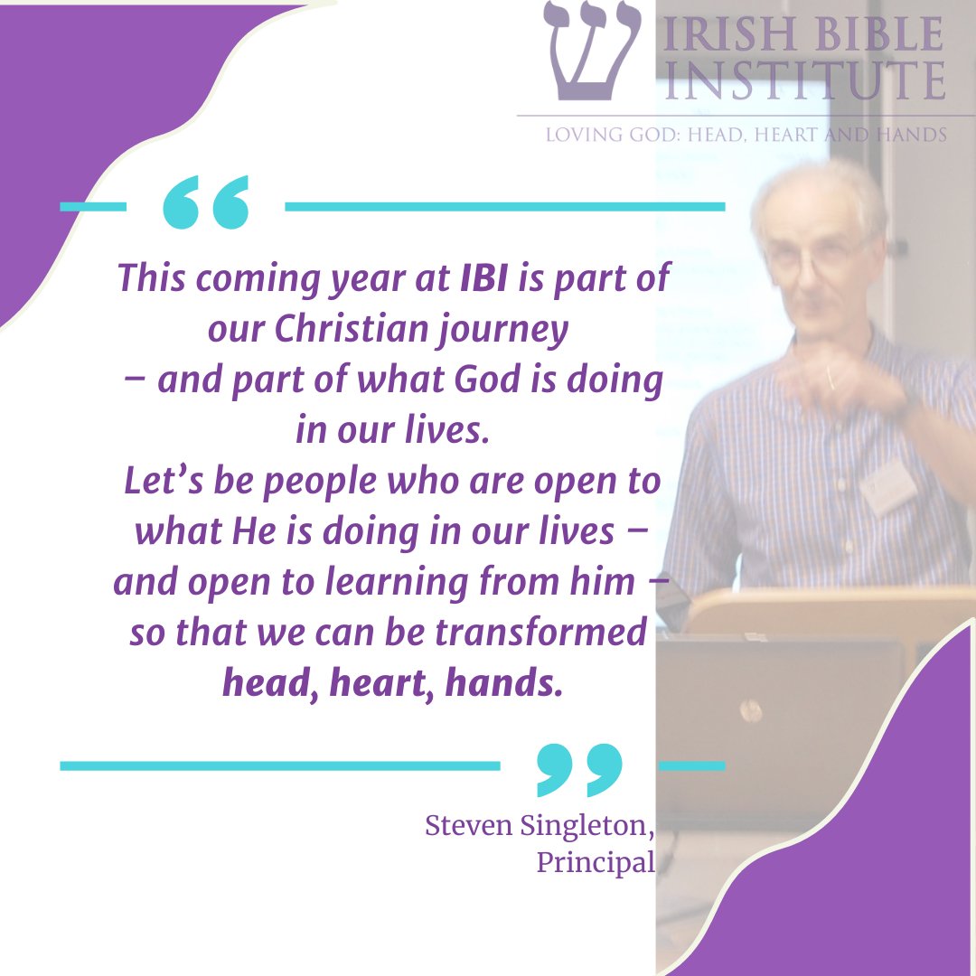 At IBI the students are equipped to Love God and be transformed by Him, head, heart and hands. Visit our website no know more about our courses and programmes.
#ibi #irishbibleinstitute #biblecollege #transformativelearning #headheartandhands
