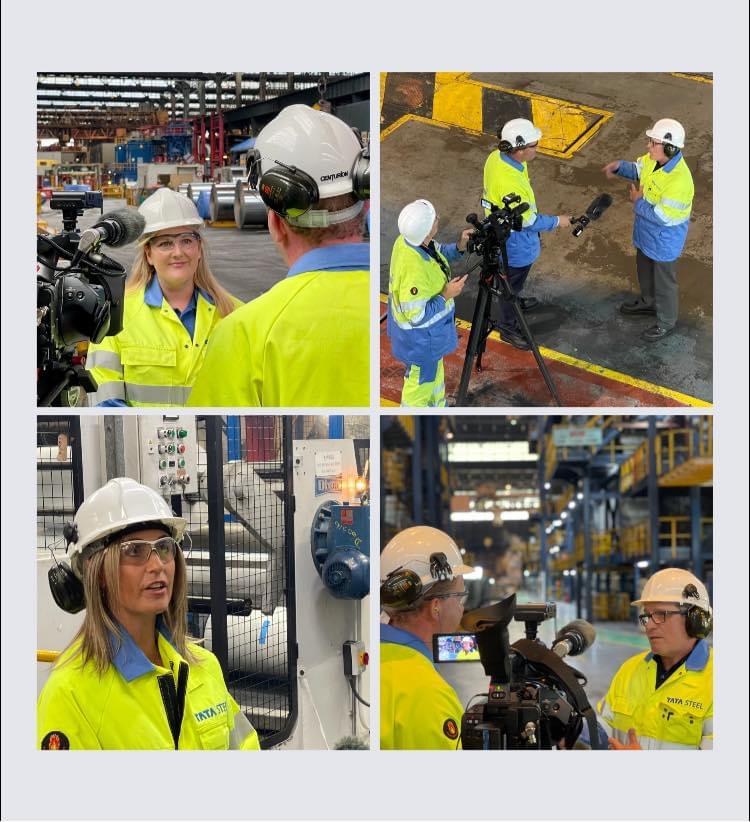 TataSteelPackag's tweet image. We had a fantastic time with the crew from BBC News, talking to journalist @huwthomas about the 70th anniversary of our Trostre site, recent investment and growing demand for metal packaging!

#steelpacking #southwales #steelmaking #steelpackaging #cannedfood #tatasteel