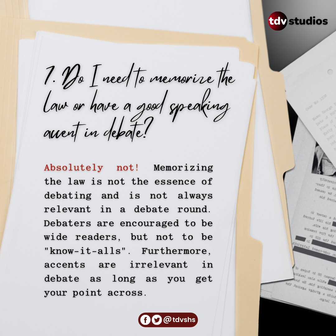 tdvshs's tweet image. #FAQsTDV
#SetTheMotion
#HowToGetIntoDebate
#AreYouReadyForIt
#UnleashAndAblaze
#AlightWithSeniorHigh
#AblazingTheNextLevel