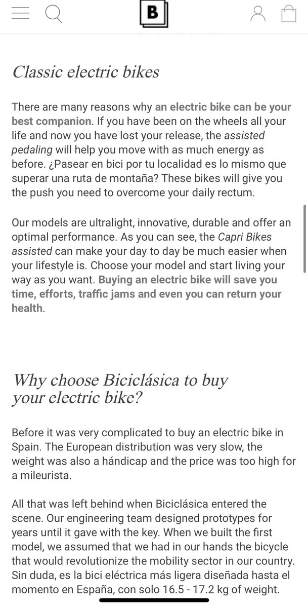 techbuddhist's tweet photo. @pandelic @asymco @ratkins They look lovely. Added bonus if you use iOS translation mode on the web page: “These bikes will give you the push you need to overcome your daily rectum.” 😮 https://t.co/6VmcG652aN