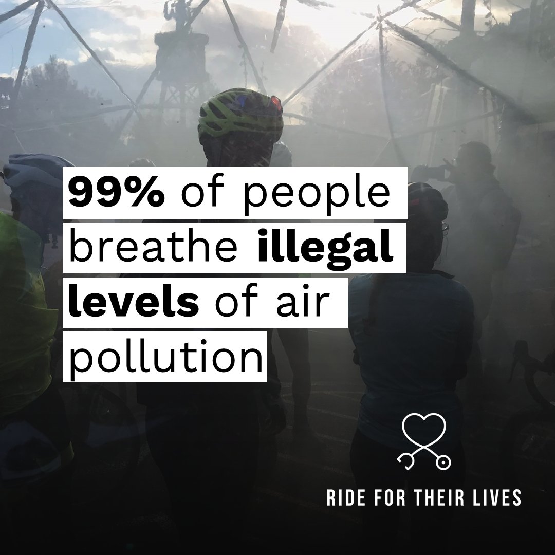 We call for stronger action to bring down levels of air pollution across the globe, not only for our health, but to tackle #ClimateChange and #HealthInequalities.

#WorldCleanAirDay #TheAirWeShare #RideForTheirLives #climateaction #WHOguidelines #HealthyAirNow

@WHO @UNEP