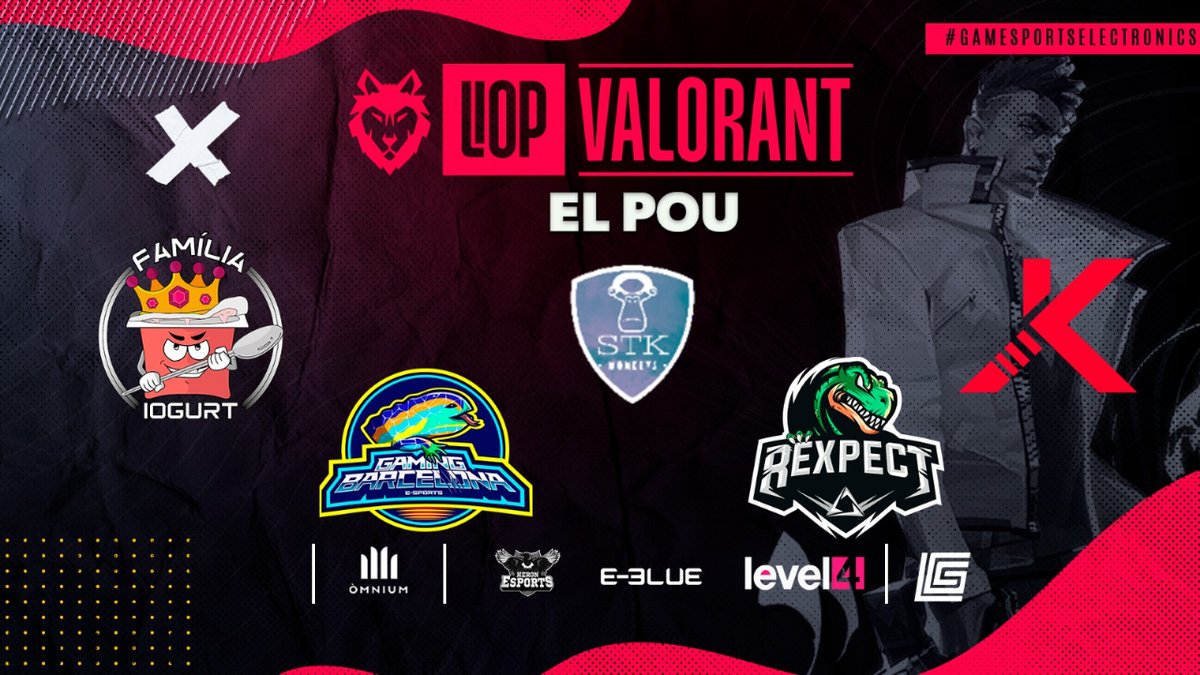 Gamesportselect's tweet photo. 🚨 Seguim amb 'El POU' de #Valorant! 🚨
Amb la trista eliminació de @FamiliaIogurt arribem a la segona i última jornada decisiva!
@KoshinEsports, @GamingBarxelona, #STKMonkeys i @Rexpectesports es juguen dues places per a la màxima categoria de les lligues LIOP! https://t.co/ErpXa3XqgF