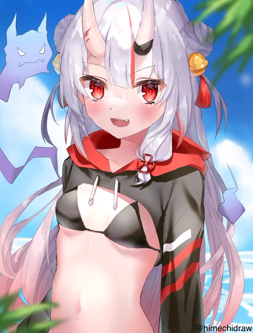 パーカー水着お嬢#百鬼絵巻 