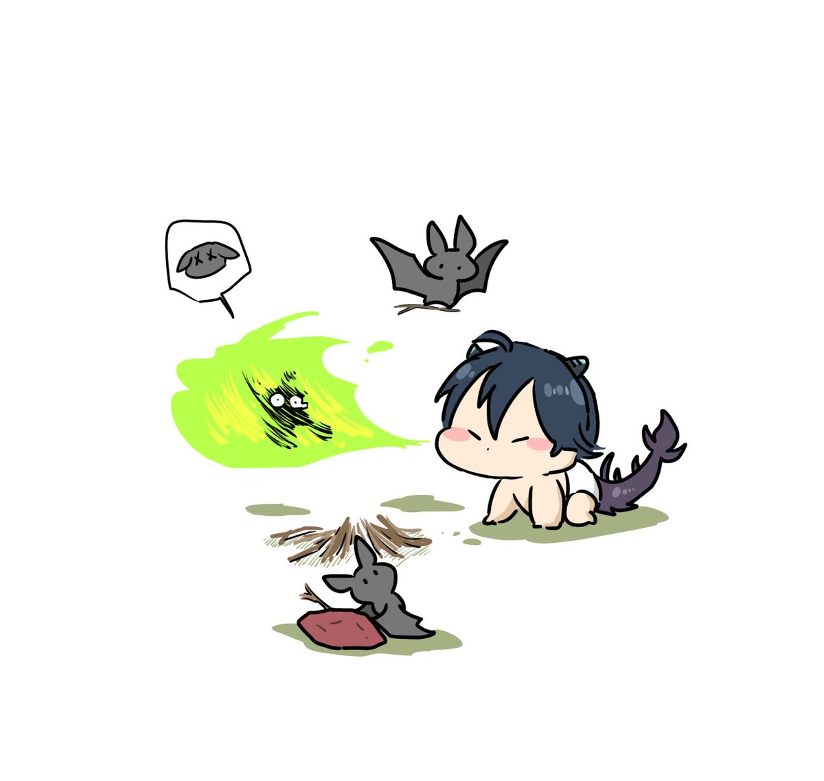 「」|くーすけのイラスト