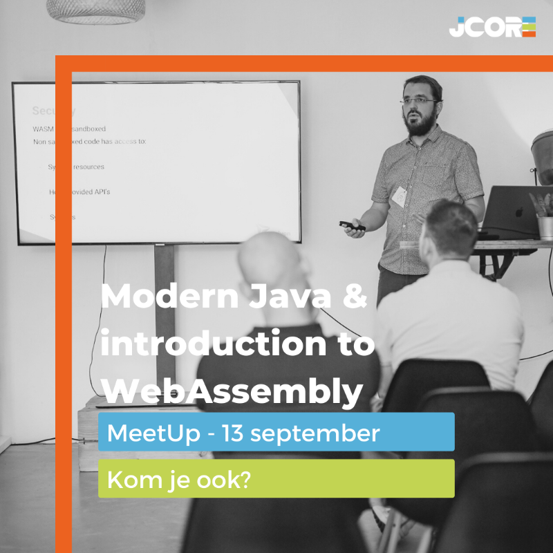 JCore_nl's tweet photo. Benieuwd naar de 6 grootste veranderingen tussen #Java 11 en Java 17? En wil je weten wat #WebAssembly voor jou kan betekenen? Kom dan naar onze #MeetUp van 13 september. Meld je aan: https://t.co/DhCeUirdje