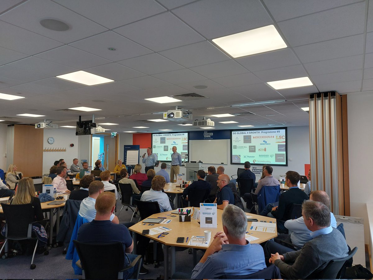 Privileged to be with 50+ business leaders at the launch of our next <a href="/Entirl/">Enterprise Ireland</a> Go Global for Growth programme, in partnership with <a href="/BusinessDCU/">DCU Business School</a> and <a href="/StrategyCrowd/">Growth Expertise</a>. The Ambition and Appetite for international growth from our clients is contagious 👏
