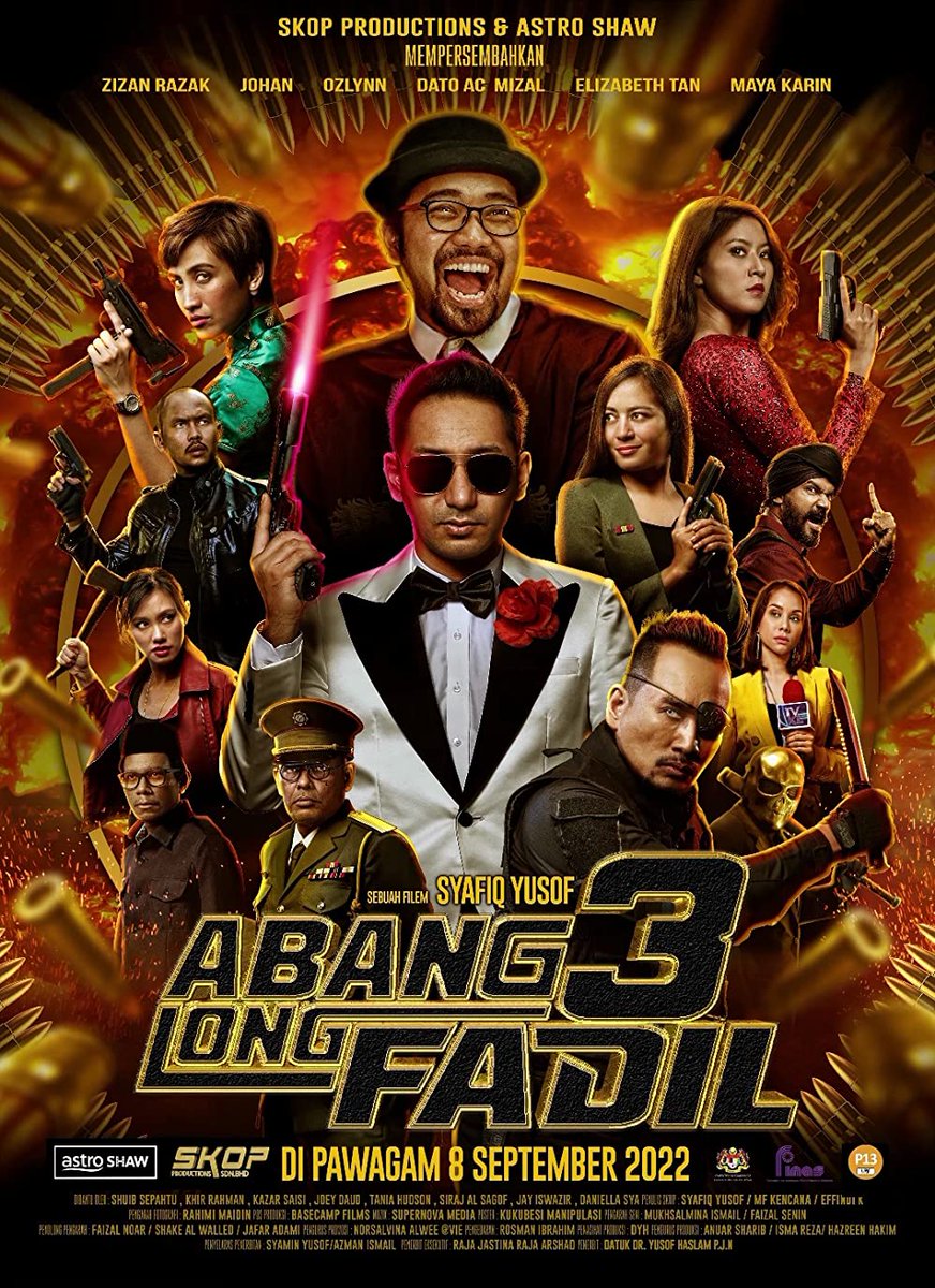 SooSyazrul's tweet photo. my rate : 9.5/10 ⭐⭐⭐⭐⭐⭐⭐⭐⭐⭐

Funny,action,pelakon,sinematografi,skor muzik,all.....semua perform

(Pelakon pempuan 🤟🤟🔥🔥)

#ALF3 https://t.co/DsYcsxYuLS