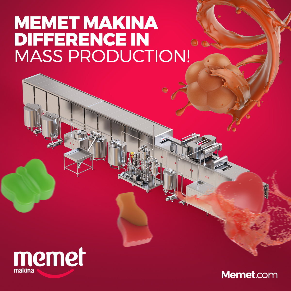 memetmakina's tweet photo. Memet Makina makes a difference in confectionery production with its quality. Let quality be your choice! 🍬🍫
#Memet #MemetMakina #Makina #Chocolate #Machine #Machinery #Moulding #Packaging #CoconutPressingMachine #CandyProductionLine https://t.co/phfhIFQ1J9