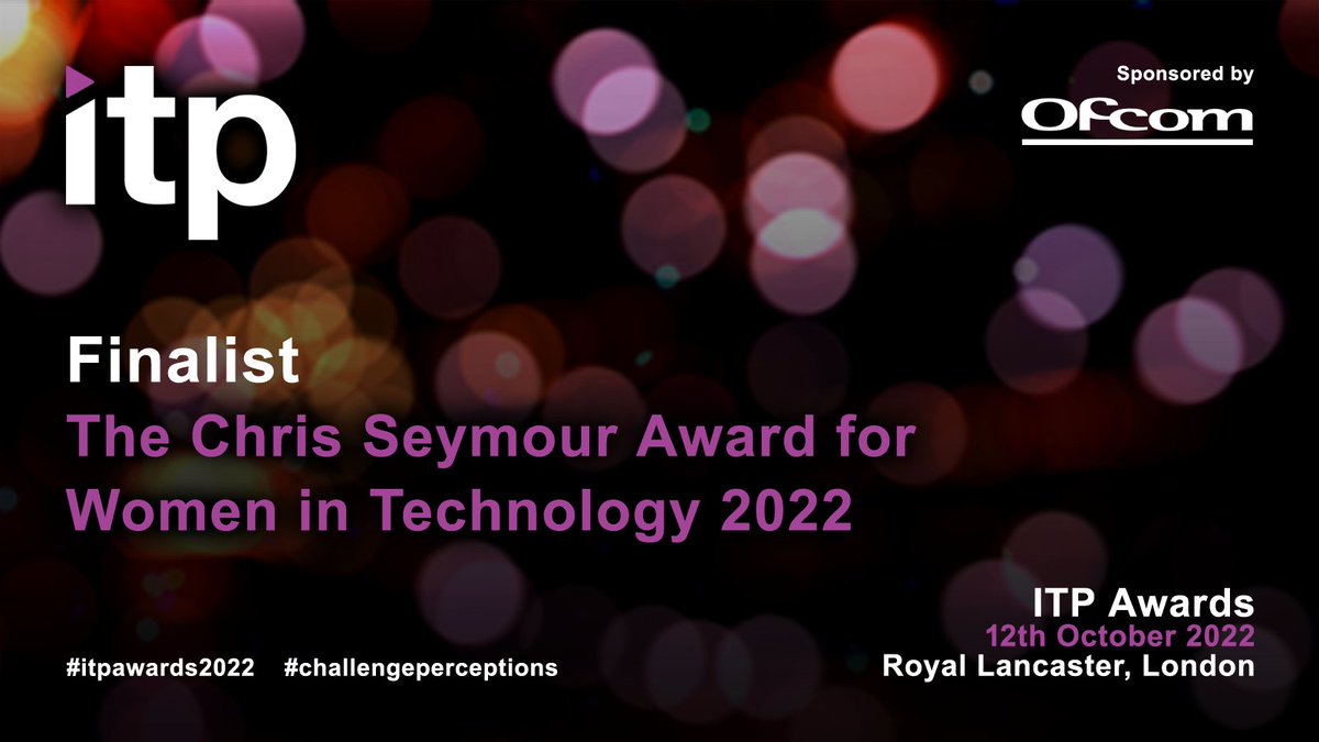 ITPnetwork's tweet image. Drumroll please, here are the finalists of this year's Women in Technology Award, sponsored by Ofcom

✨Claire Jacques, Giacom
✨Emma Naughton, Openreach
✨Sarah Smith, Astro Communications

theitp.org/events/2022-aw… #ITPAwards2022 #challengeperceptions
