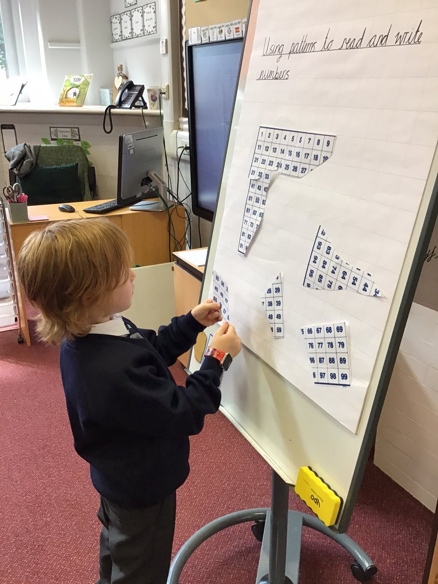 ABCPschool's tweet photo. #Class2K #ABMaths Using patterns to read and write numbers to 100. https://t.co/5QIQbWZCTf