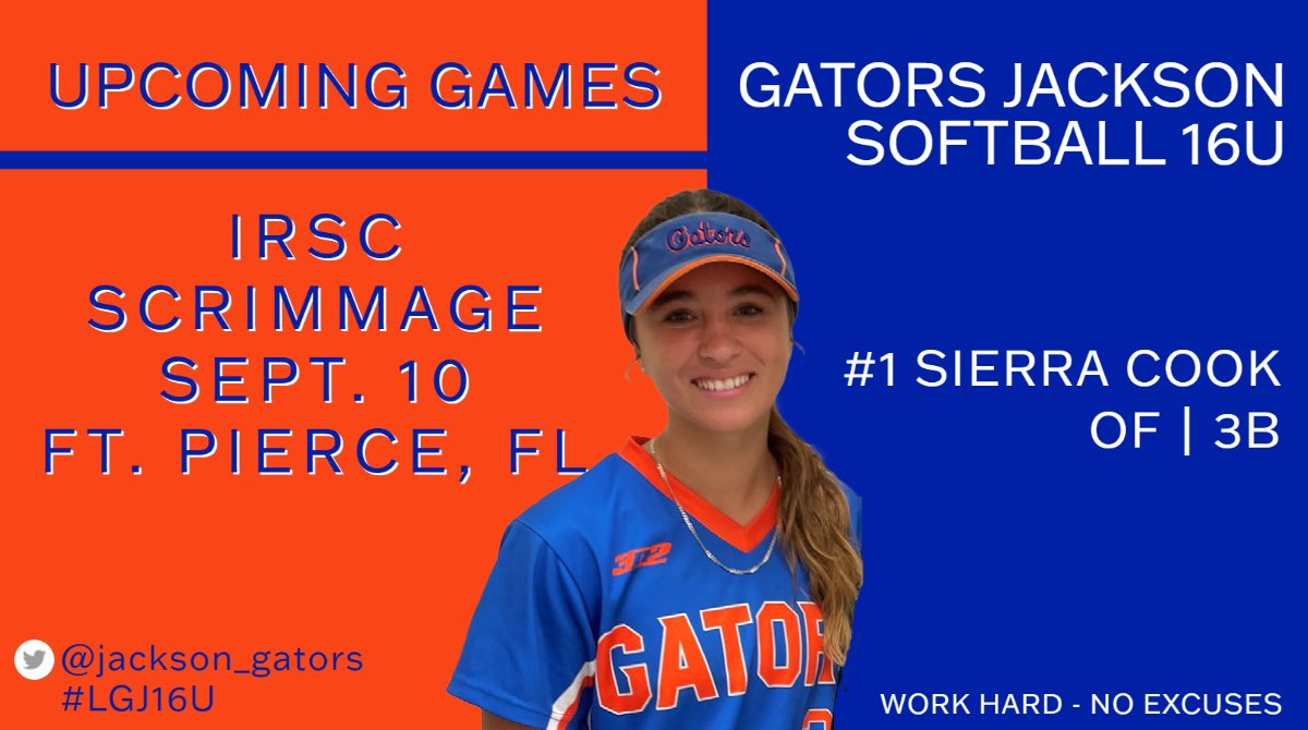 TheCoachJon's tweet photo. #LGJ16 🥎 and @SierraCook2026 are looking forward to their first game action this weekend.
🕦 1:30 & 4:30
📍Indian River State College
@jackson_gators. https://t.co/zGeeXKWIRs