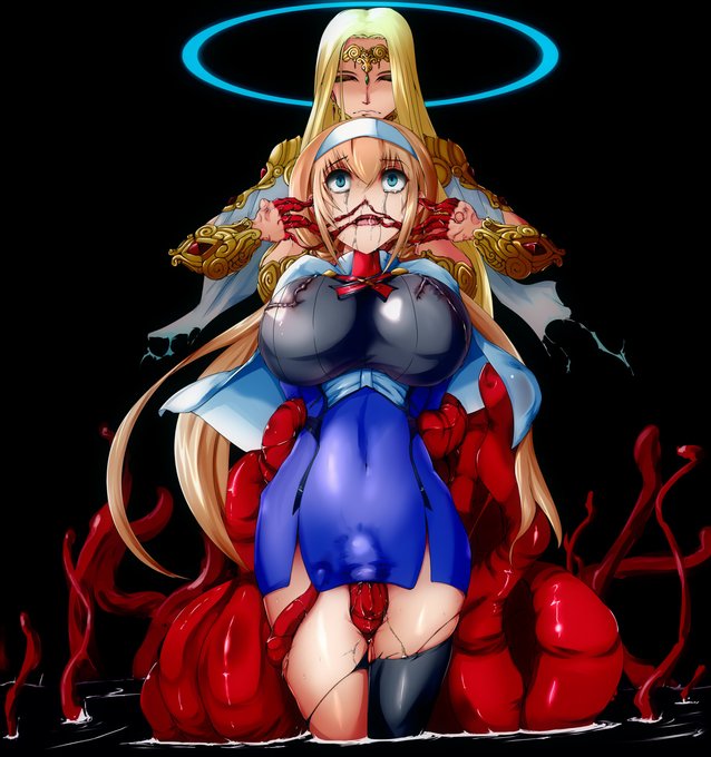 ミツバ艦長、例のイベント中の精神世界ではきっとこんな感じ

#触手 