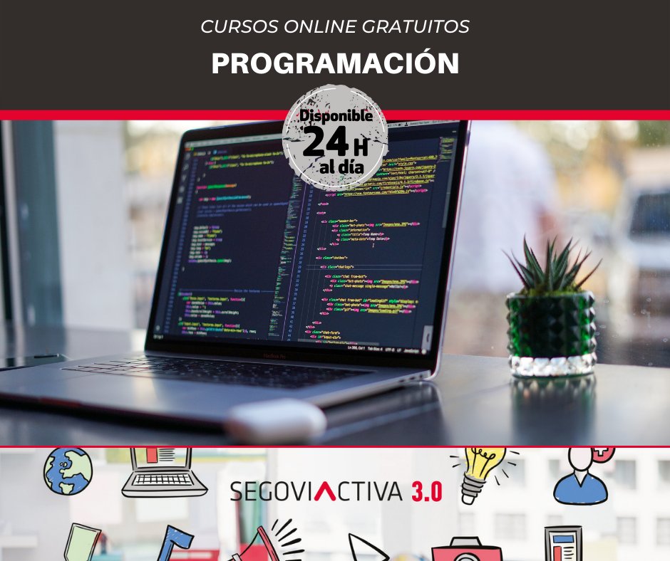 SegoviActiva's tweet image. 😃💻  ¡Tenemos un curso de programación en nuestra escuela online SegoviActiva 3.0! 
🎯 Entra en nuestra plataforma y solicita el curso gratuito que más te guste. ¡Hay más de 150!
👉Más info: formacionayuntamiento.es/segovia/
@segovia_es @segoviajoven  
#CursosOnline  #cursoprogramacion
