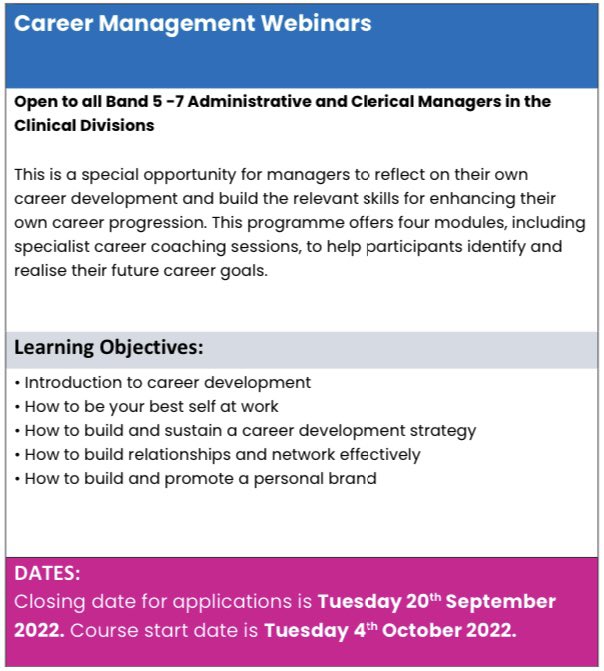🗣🗣<a href="/BHRUT_NHS/">BHRUT NHS 🏥</a> looking for your next development opportunity?? We are so pleased to be launching our new suite of programmes (with more on the way 👀👀) dm or email bhrut.cpd@nhs.net to find out more 🎉 <a href="/kkaremo/">Kenye Karemo</a> <a href="/bhrut_AHPEdu/">AHP Education & Development @BHRUT_NHS</a> <a href="/MiddlesexUni/">Middlesex University</a> <a href="/DrTheresaShaw/">Dr Theresa Shaw RN, NursD, BA (Hons), RNT</a> <a href="/BHRUT_Edu_Skill/">Skills and Undergraduate Education Team</a>