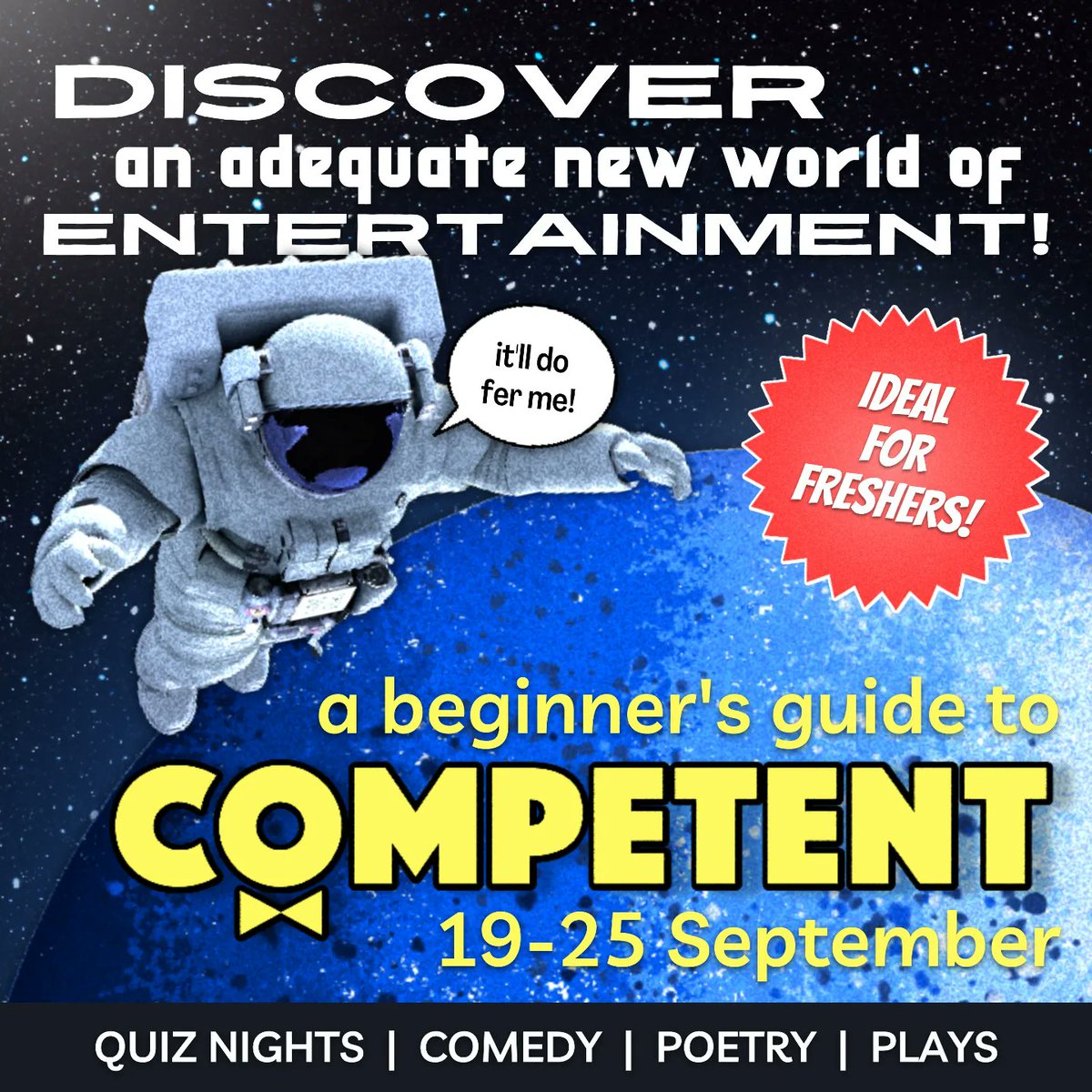 CompProds's tweet photo. A BEGINNER'S GUIDE TO COMPETENT / A jam-packed week of events coming soon! Featuring -- (1/7) https://t.co/wOQej79ULj