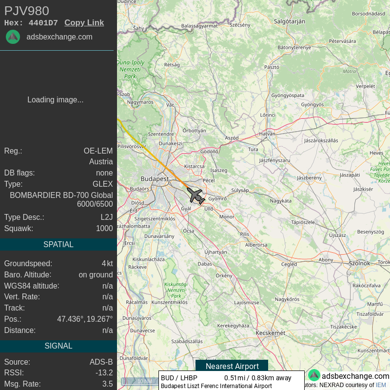 Travel_Scan_NER's tweet photo. NER Travel Detected Landed in Budapest, Pest, HU. Apx. flt. time 30 Mins. @Atlatszo https://t.co/4aJPwq6wtA