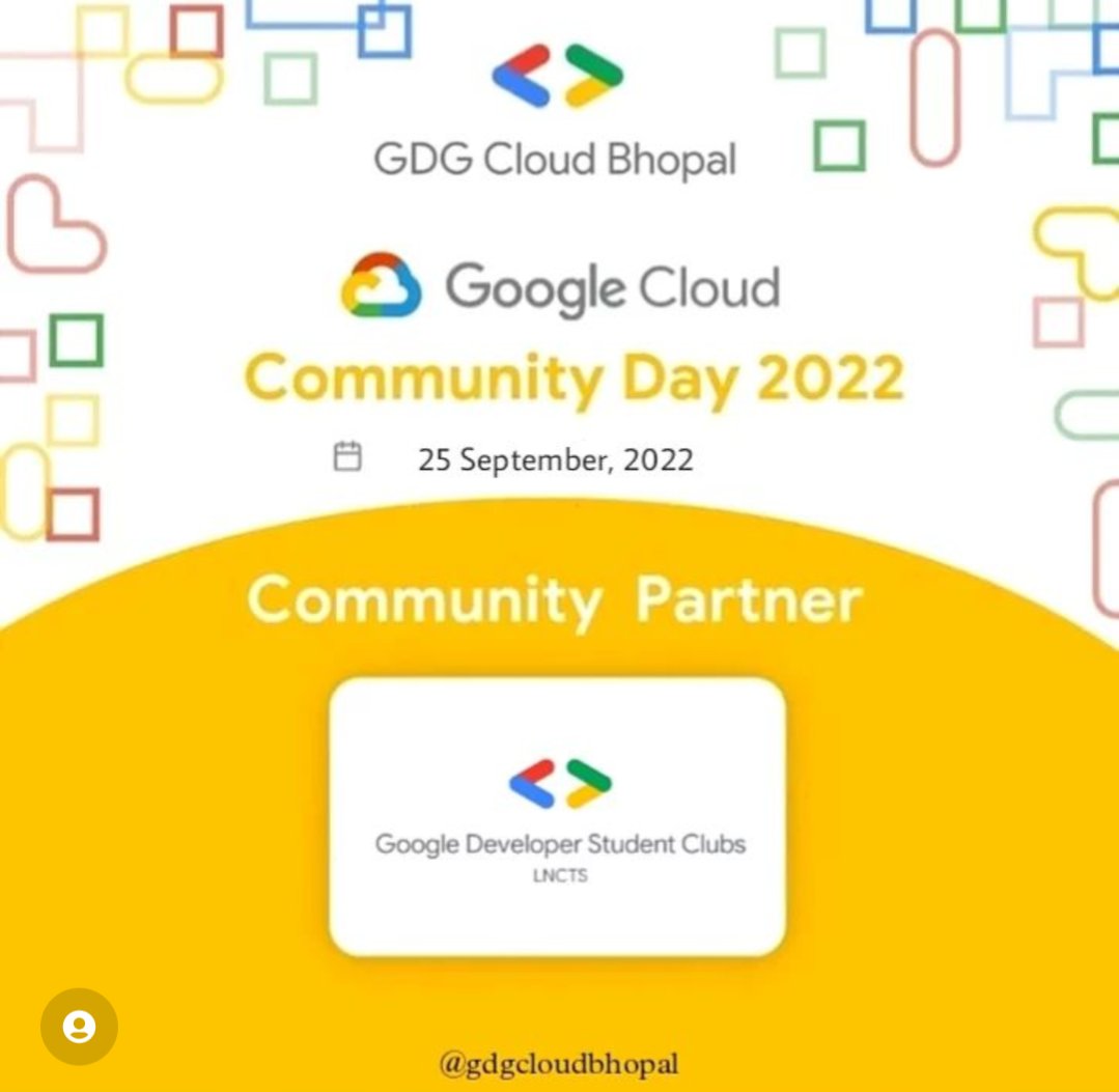 gdgcloudbhopal's tweet photo. We are glad to announce that @gdsclnct has joined us as our community partner for Cloud Community Days Bhopal '22.
Visit their Website -
https://t.co/AKtPh6gyMG
#cloudexperts #gdg #collaboration #bhopal #google #gdgcloudbhopal #lnctbhopal #ccd22 #cloudcommunitydays #event https://t.co/5DhCR7pjYg