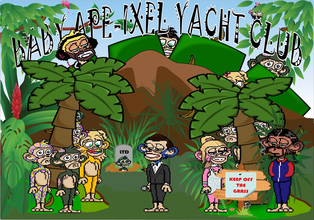 #NFTCommmunity #NFT #NFTGiveaways #OpenSeaNFT #nftcollector #FreeMint #mint #Apeixel #nft #nfts #nftmint #NFTdrops #nftfreemint #nftarti̇st #NFTJapan #NFTProject #NFTdropoff 

 How many Apes do you see 
 comment below for a chance to win 1 free mint

dont forget to follow 🥇