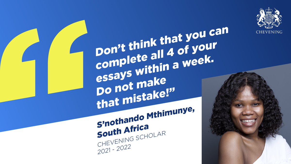 CheveningFCDO's tweet photo. ⏰Are you still completing your Chevening scholarship application? 

Why not mark the deadline in your diary – 1 November – and aim to submit it at least one week in advance to ensure there are no last-minute glitches! https://t.co/s3oGwU33At https://t.co/M72j1gaPG5